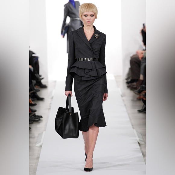 Oscar de la Renta Gray Wool Jacket NWOT